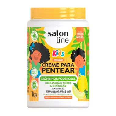 Creme para Pentear Salon Line Kids Melão Cachinhos Poderosos 1Kg