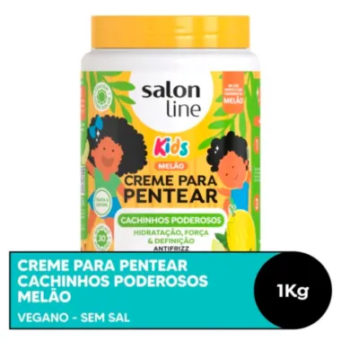 Creme para Pentear Salon Line Kids Melão Cachinhos Poderosos 1Kg