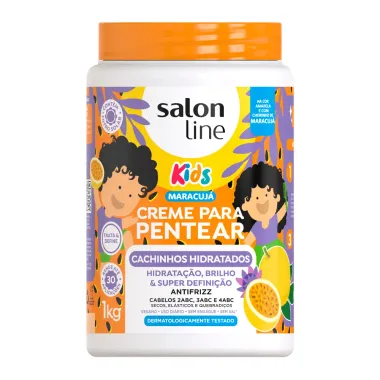 Creme para Pentear Salon Line Kids Maracujá Cachinhos Hidratados 1Kg