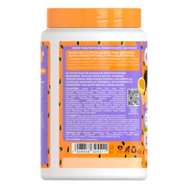 Creme para Pentear Salon Line Kids Maracujá Cachinhos Hidratados 1Kg