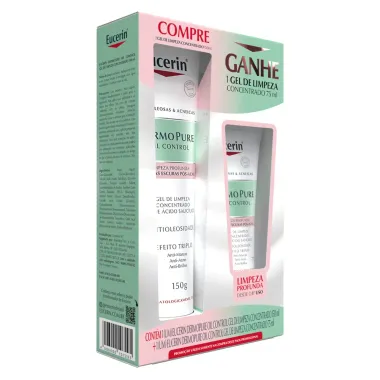 Eucerin Dermo Pure Oil Control Gel de Limpeza Concentrado 150ml e Ganhe Gel de Limpeza Concentrado 75ml