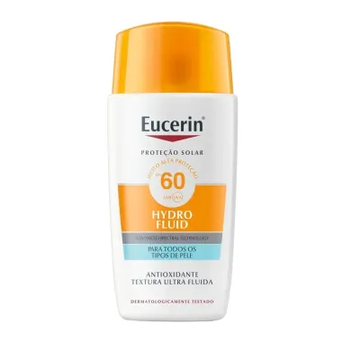 Kit Eucerin Protetor Solar Hydro Fluid FPS 60 50ml e Ganhe Gel de Limpeza Dermo Pure Oil Control 75ml