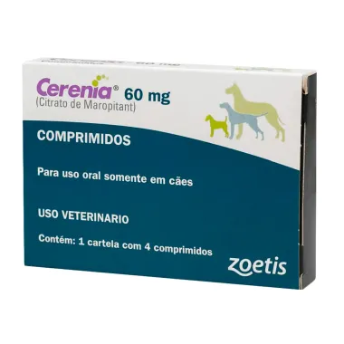 Cerenia 60mg para Cães com 4 Comprimidos