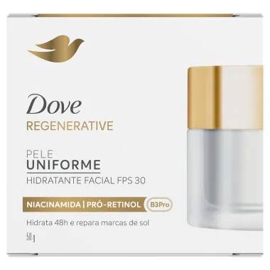 Hidratante Facial Dove FPS30 Regenerative Pele Uniforme 50g