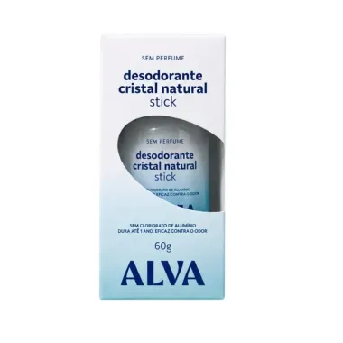Desodorante Alva Cristal Natural Stick 60g