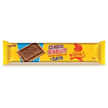 Biscoito Garoto Choco Biscuit Sabor Chocolate Ao Leite 78g