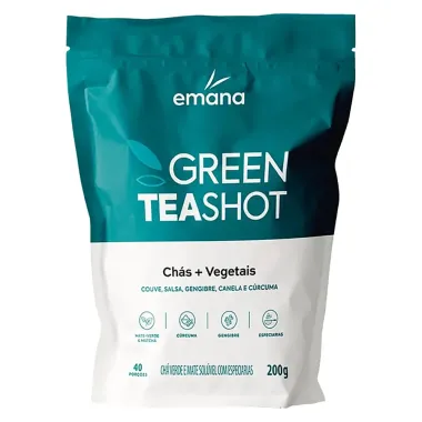 Chá Emana Green TeaShot Couve, Salsa, Gengibre, Canela e Cúrcuma 200g