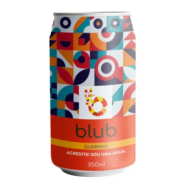 Água Blub Gaseificada Sabor Guaraná Lata 350ml