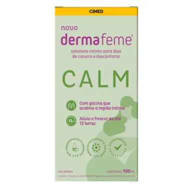 Sabonete Líquido Íntimo Dermafeme Calm 100ml