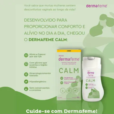 Sabonete Líquido Íntimo Dermafeme Calm 100ml