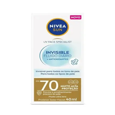 Protetor Solar Nivea Sun Fps70 Invisível Diário 40ml