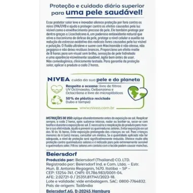 Protetor Solar Nivea Sun Fps70 Invisível Diário 40ml