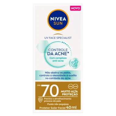 Protetor Solar Nivea Sun UV Face Specialist Controle da Acne FPS 70 40ml