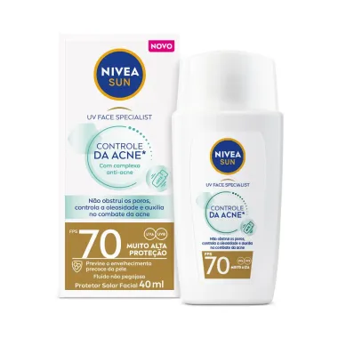 Protetor Solar Nivea Sun UV Face Specialist Controle da Acne FPS 70 40ml