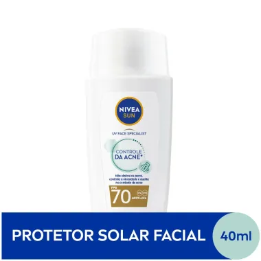 Protetor Solar Nivea Sun UV Face Specialist Controle da Acne FPS 70 40ml