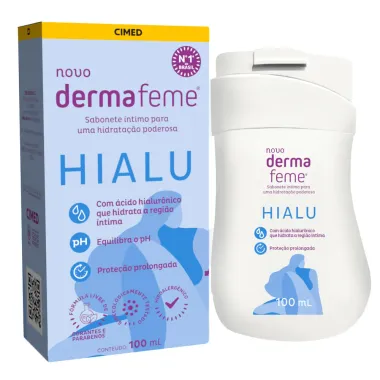 Sabonete Líquido Íntimo Dermafeme Hialu 100ml