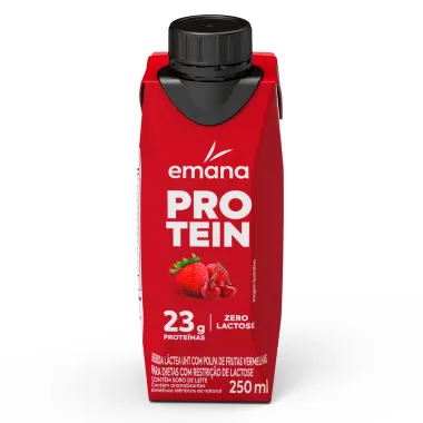 Bebida Láctea Emana Protein Sabor Frutas Vermelhas com 23g de Proteínas 250ml