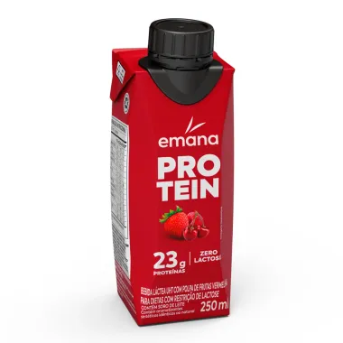 Bebida Láctea Emana Protein Sabor Frutas Vermelhas com 23g de Proteínas 250ml