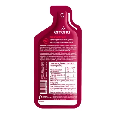 Gel Energético Emana +Km Cafeína Sabor Açaí com Guaraná 40g