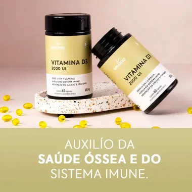 Vitamina D3 20000 UI Emana com 60 Cápsulas