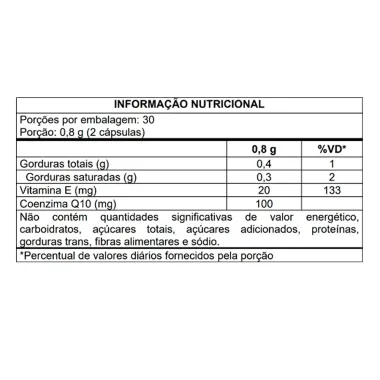 CoQ10 Antioxidante Emana com 60 Cápsulas