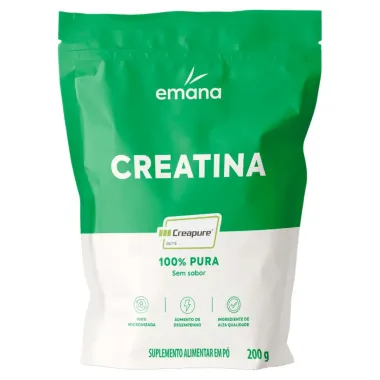 Creatina Emana 100% Pura Sem Sabor 200g