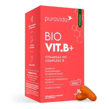 Bio Vit B+ Puravida com 60 Cápsulas Softgel