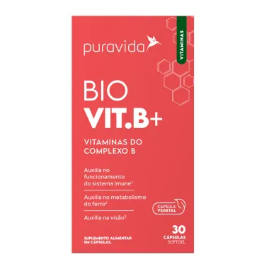 Bio Vit B+ Puravida com 60 Cápsulas Softgel