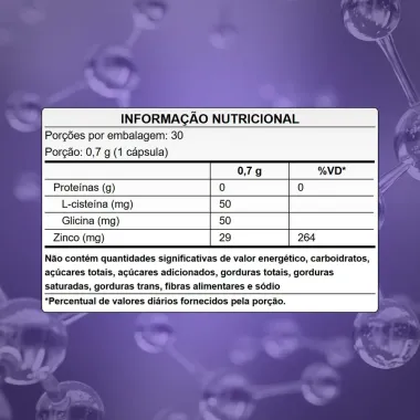 Puravida Bio Zinco Suplemento Alimentar 30 C&aacute;psulas