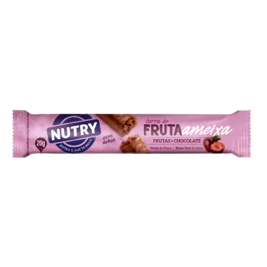 Barra de Fruta Nutry Ameixa com Chocolate com 3 Unidades de 20g cada