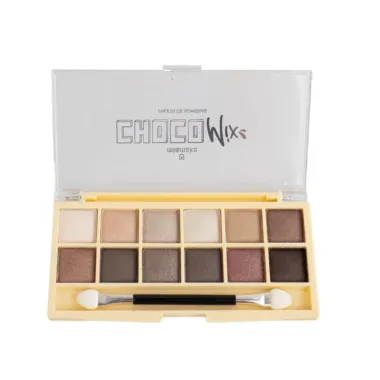 Paleta Sombra MiaMake Chocomix Com 12 Cores, Chocolate Branco