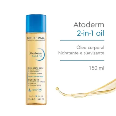 Atoderm 2 In 1 Oil Bioderma Huile Seche Corps 150ml