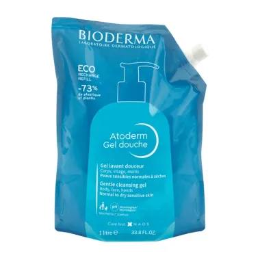 Bioderma Atoderm Gel Douche Antirressecamento Refil 1L