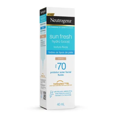 Protetor Solar Neutrogena Sun Fresh Hydro Boost FPS 70 Cor 2.0 40ml