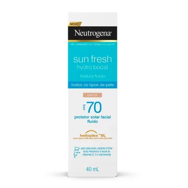 Protetor Solar Neutrogena Sun Fresh Hydro Boost FPS 70 Cor 2.0 40ml