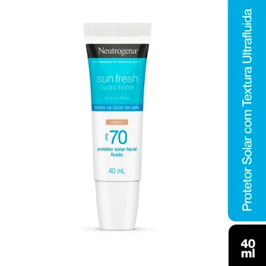 Protetor Solar Neutrogena Sun Fresh Hydro Boost FPS 70 Cor 2.0 40ml