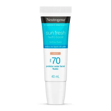 Protetor Solar Neutrogena Sun Fresh Hydro Boost FPS 70 Cor 2.0 40ml
