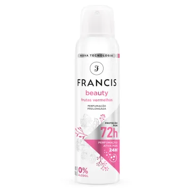 Desodorante Francis Beauty Frutas Vermelhas Aerosol Antitranspirante 72h 150ml