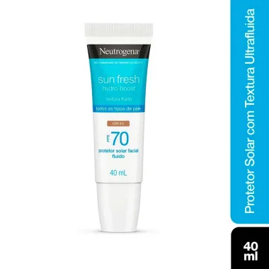 Protetor Solar Neutrogena Sun Fresh Hydro Boost FPS 70 Cor 3.0 40ml