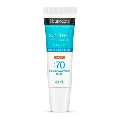 Protetor Solar Neutrogena Sun Fresh Hydro Boost FPS 70 Cor 3.0 40ml