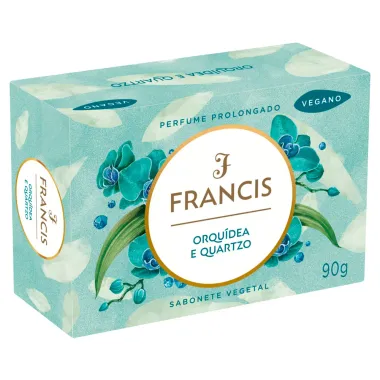 Sabonete em Barra Vegetal Francis Orquídea e Quartzo 90g