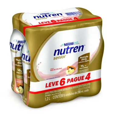 Nutren Senior Mix de Frutas Complemento Alimentar 200ml cada Leve 6 Pague 4