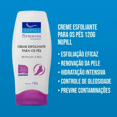 Creme Esfoliante Para Os Pes Nupill Firmeness Intensive Evitaliza A Pele 120g