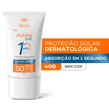 Protetor Solar Facial Actine One FPS 50 Sem Cor 40g