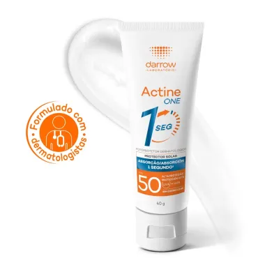 Protetor Solar Facial Actine One FPS 50 Sem Cor 40g