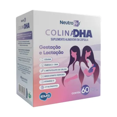 Colina DHA Neutrofer com 60 Cápsulas