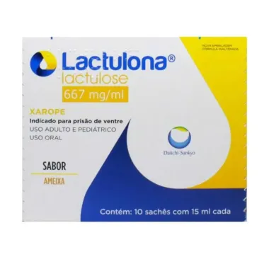 Lactulona Sabor Ameixa com 10 Sachês 15ml Cada