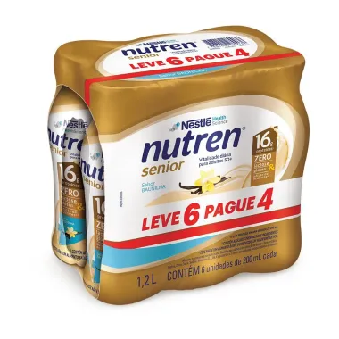 Nutren Senior Baunilha Complemento Alimentar 200ml cada Leve 6 Pague 4