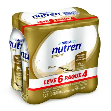 Nutren Senior Baunilha Complemento Alimentar 200ml cada Leve 6 Pague 4