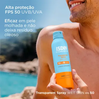 Protetor Solar Isdin Fotoprotector FPS 50 Transparente Spray 250ml